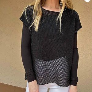 NWOT Elliott Lauren Knit Mesh Sweater (S)